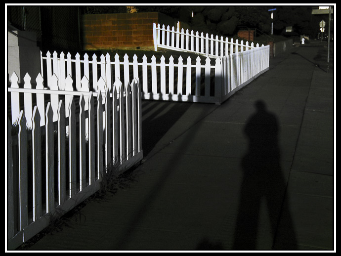 fence and shadow