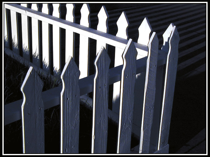 fence and shadow