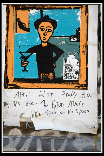 poster and graffiti